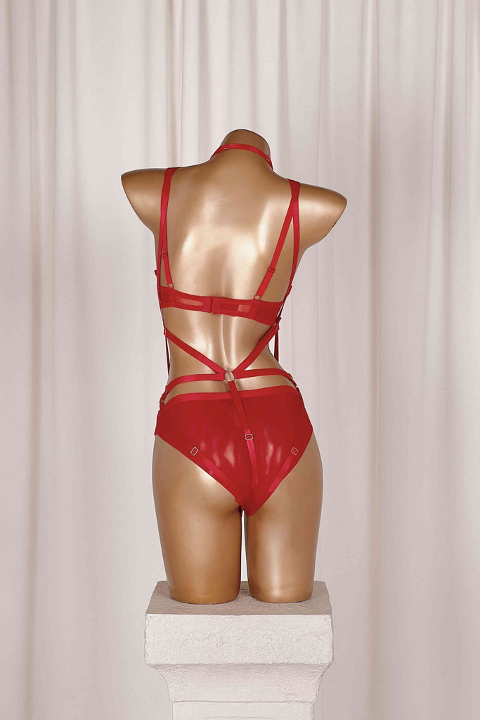 *On Hold 10 - 3/10 - Mischa Jeanne Red Set HARNESSES Cloud Blvd. 