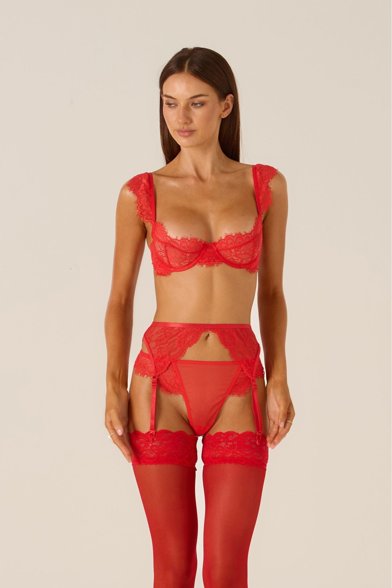 Delfia Red Bra Lingerie > Bras Cloud Blvd 