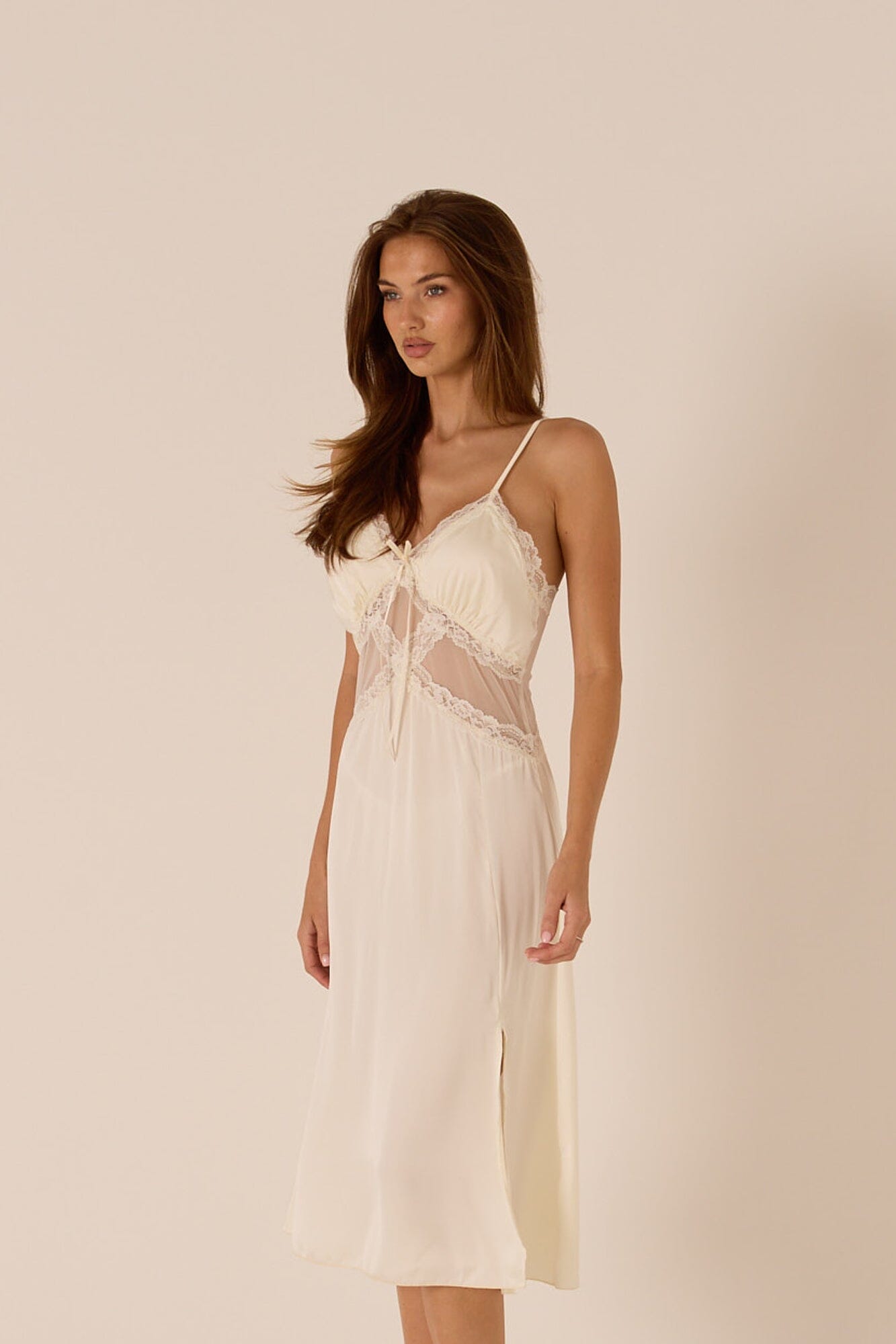 *On Hold TBC - TBC - Adira Cream Camisole Lingerie > Camisoles Cloud Blvd 