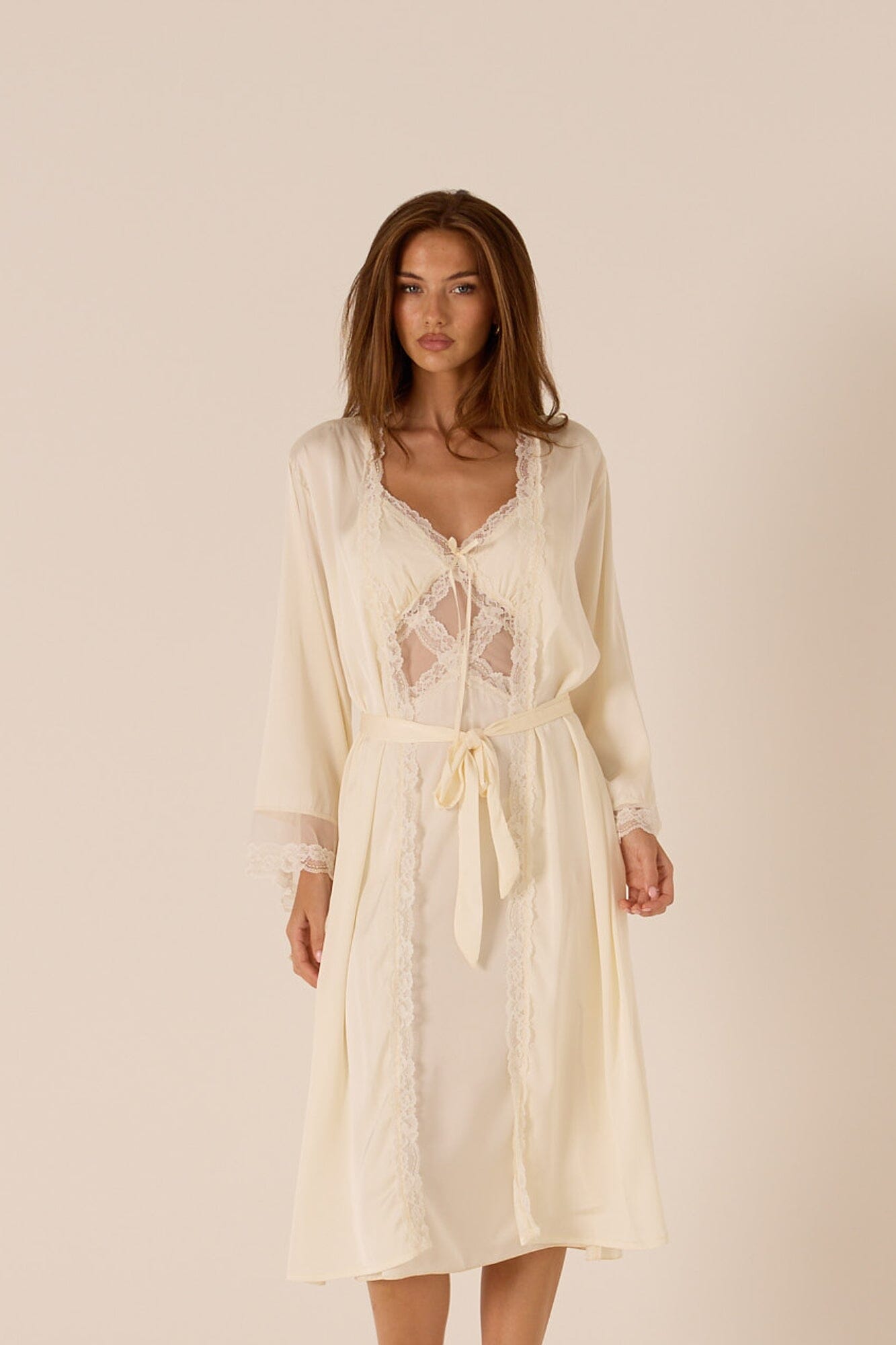 *On Hold TBC - TBC - Adira Cream Robe Lingerie > Robes Cloud Blvd 