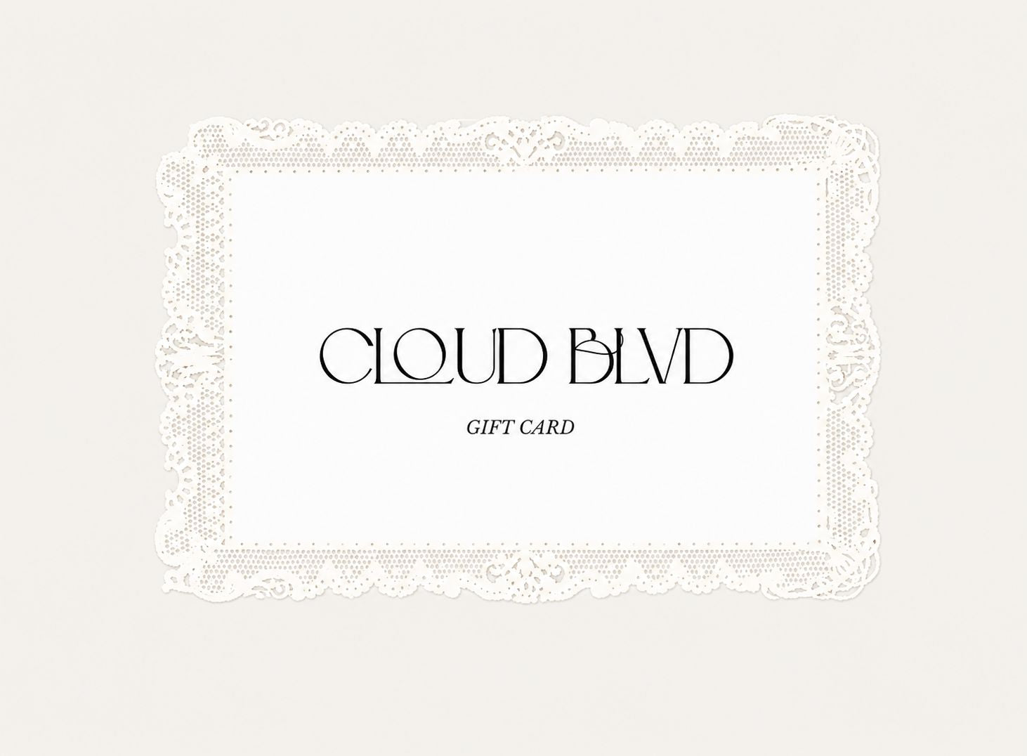 Gift Voucher Gift Cards Cloud Blvd 