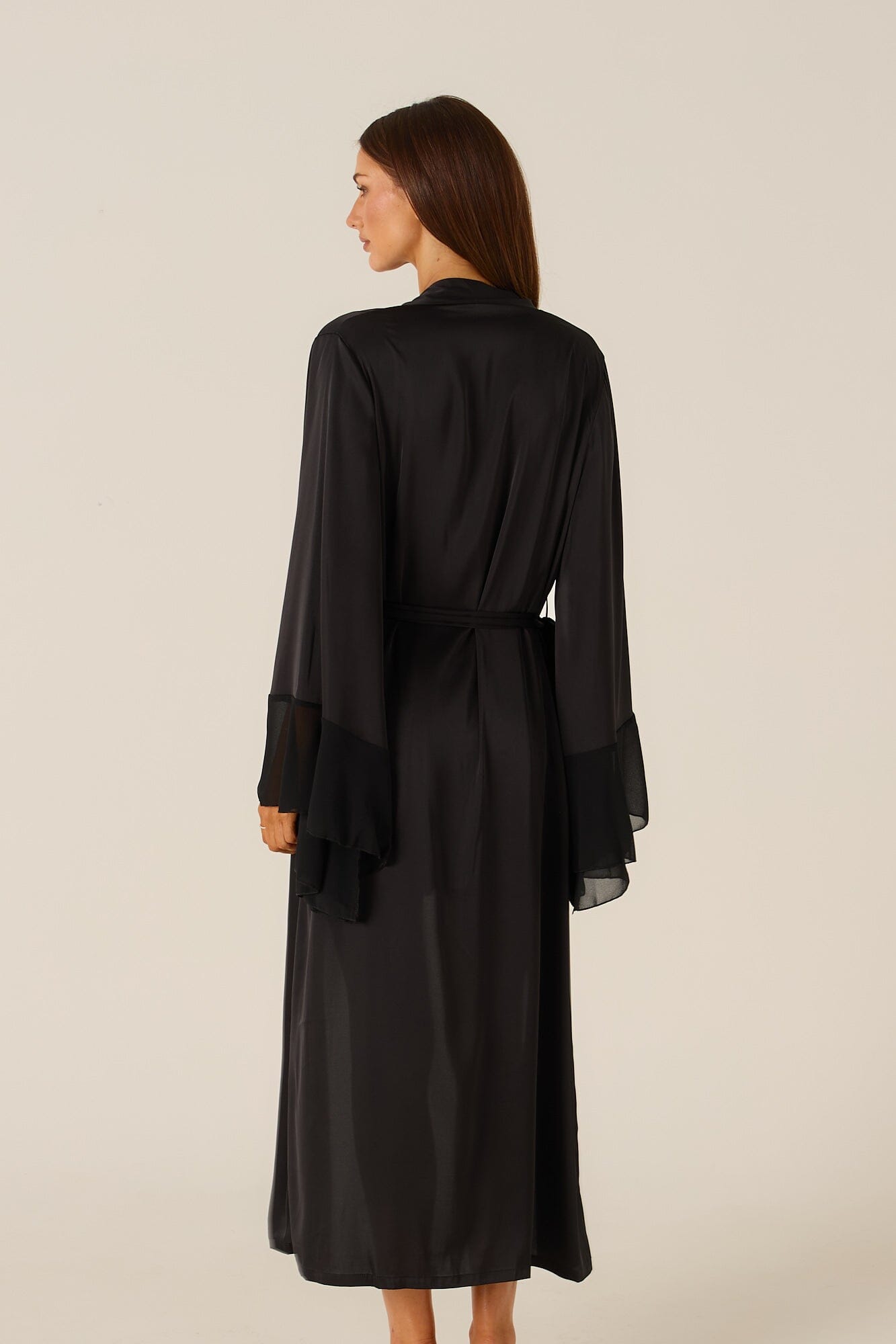 *On Hold TBC - TBC - Clarice Black Robe Lingerie > Robes Cloud Blvd 