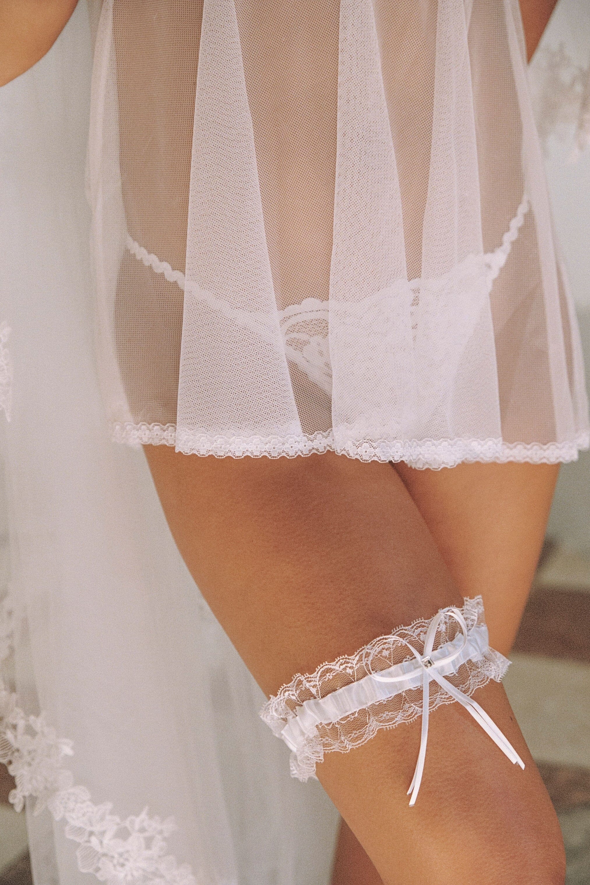 Clarissa White Garter Lingerie Accessories > Garters Cloud Blvd 