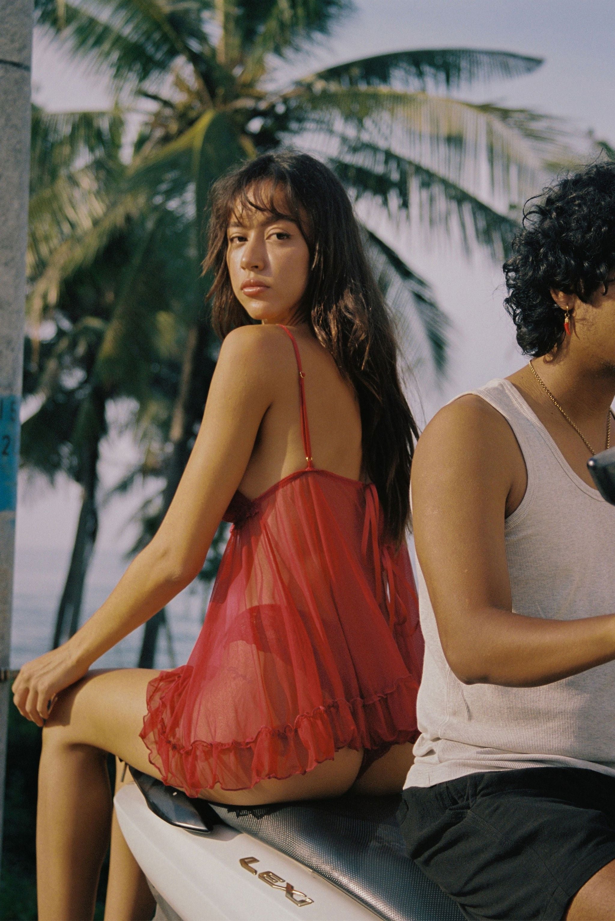 *On Hold 7 - 04/12 - Darla Red Babydoll Set Lingerie > Babydolls Cloud Blvd 