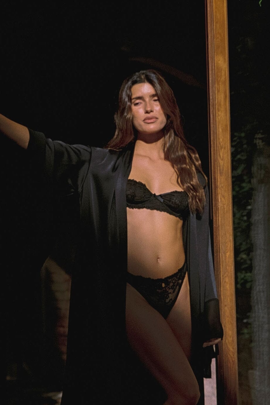 *On Hold TBC - TBC - Clarice Black Robe Lingerie > Robes Cloud Blvd 