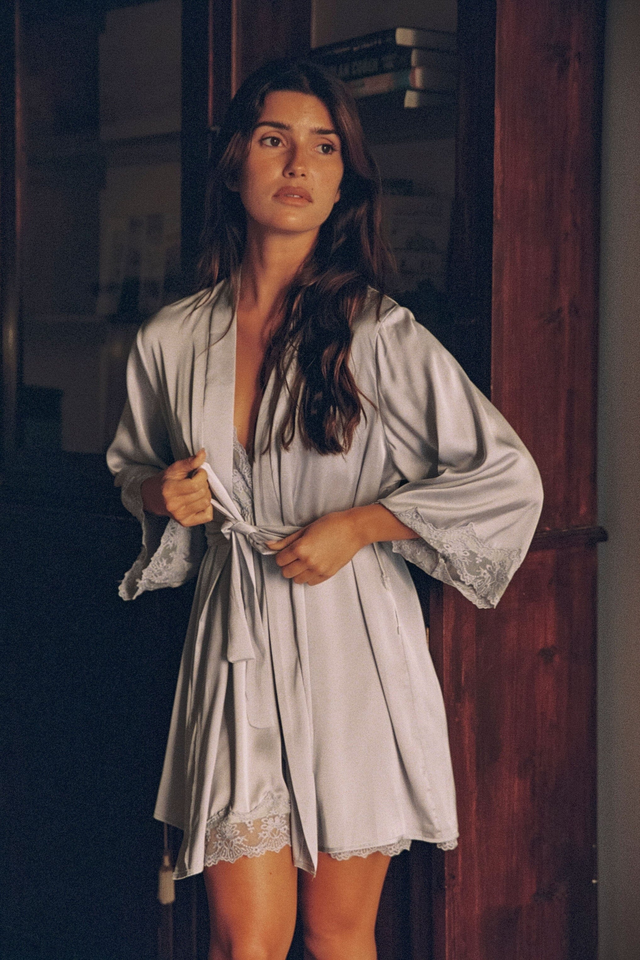 *On Hold 2 - 16/03 - Ottavia Blue Robe Lingerie > Robes Cloud Blvd 