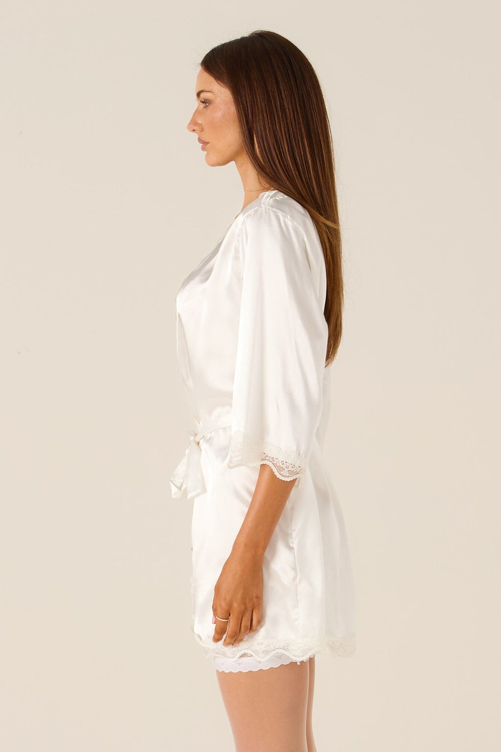 *On Hold TBC - TBC - Celina White Robe Lingerie > Robes Cloud Blvd 