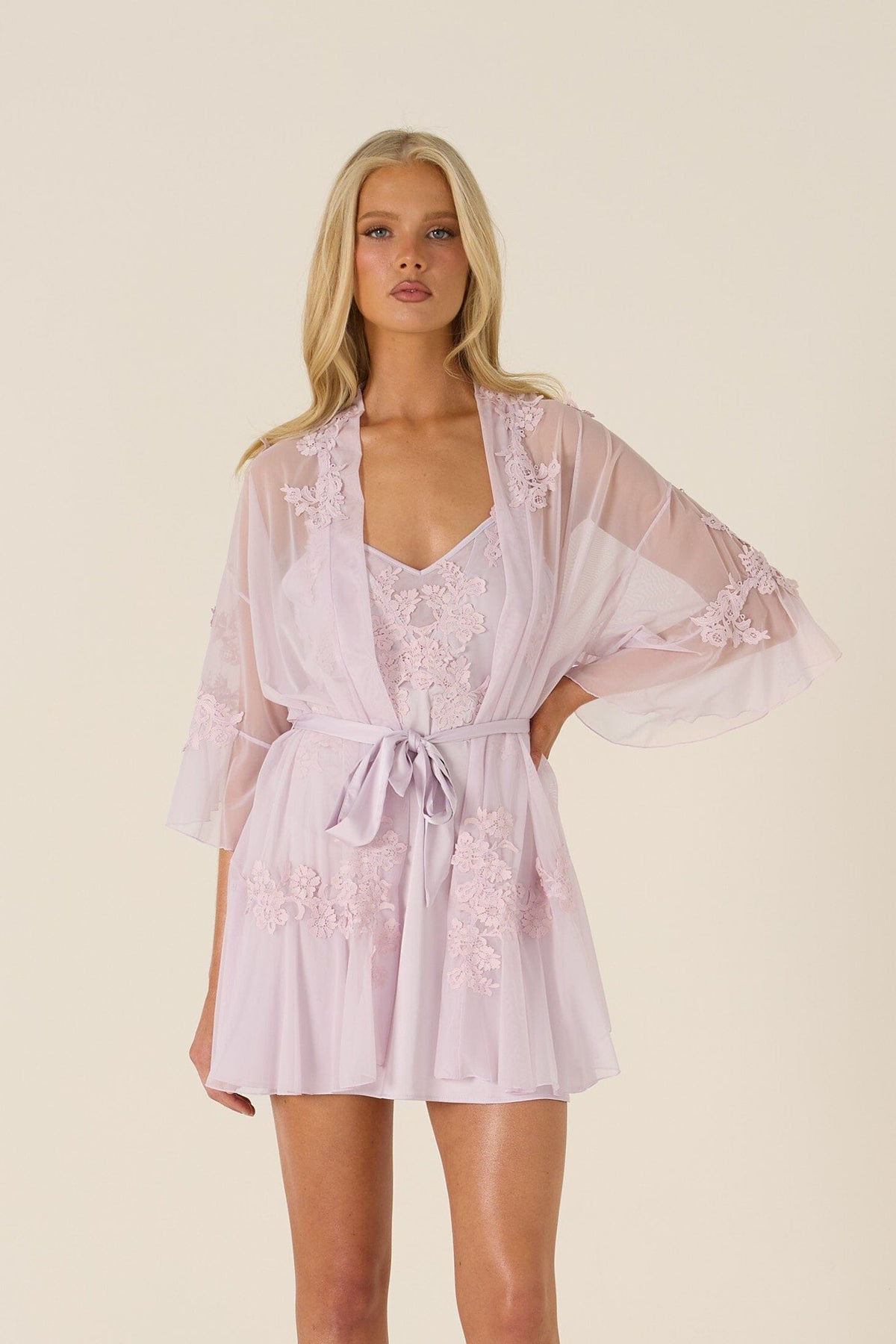 *On Hold TBC - 7/9 - Eira Lavender Robe Lingerie > Robes Cloud Blvd 