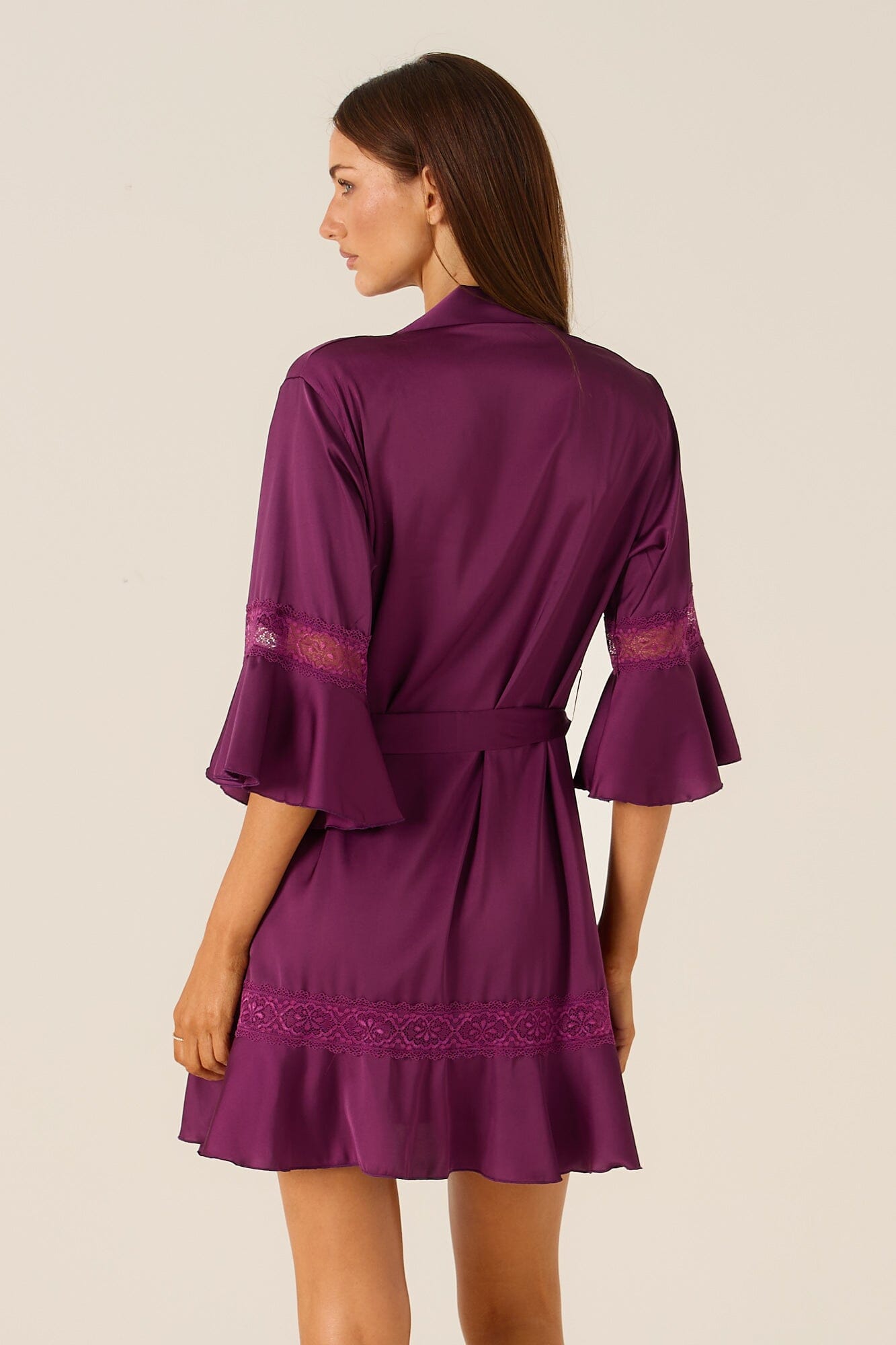 *On Hold TBC - TBC - Elara Purple Robe Lingerie > Robes Cloud Blvd 