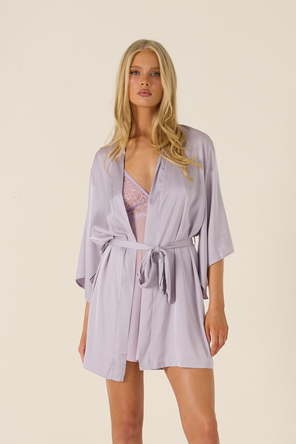 *On Hold TBC - 7/9 - Faye Lavender Robe Lingerie > Robes Cloud Blvd 