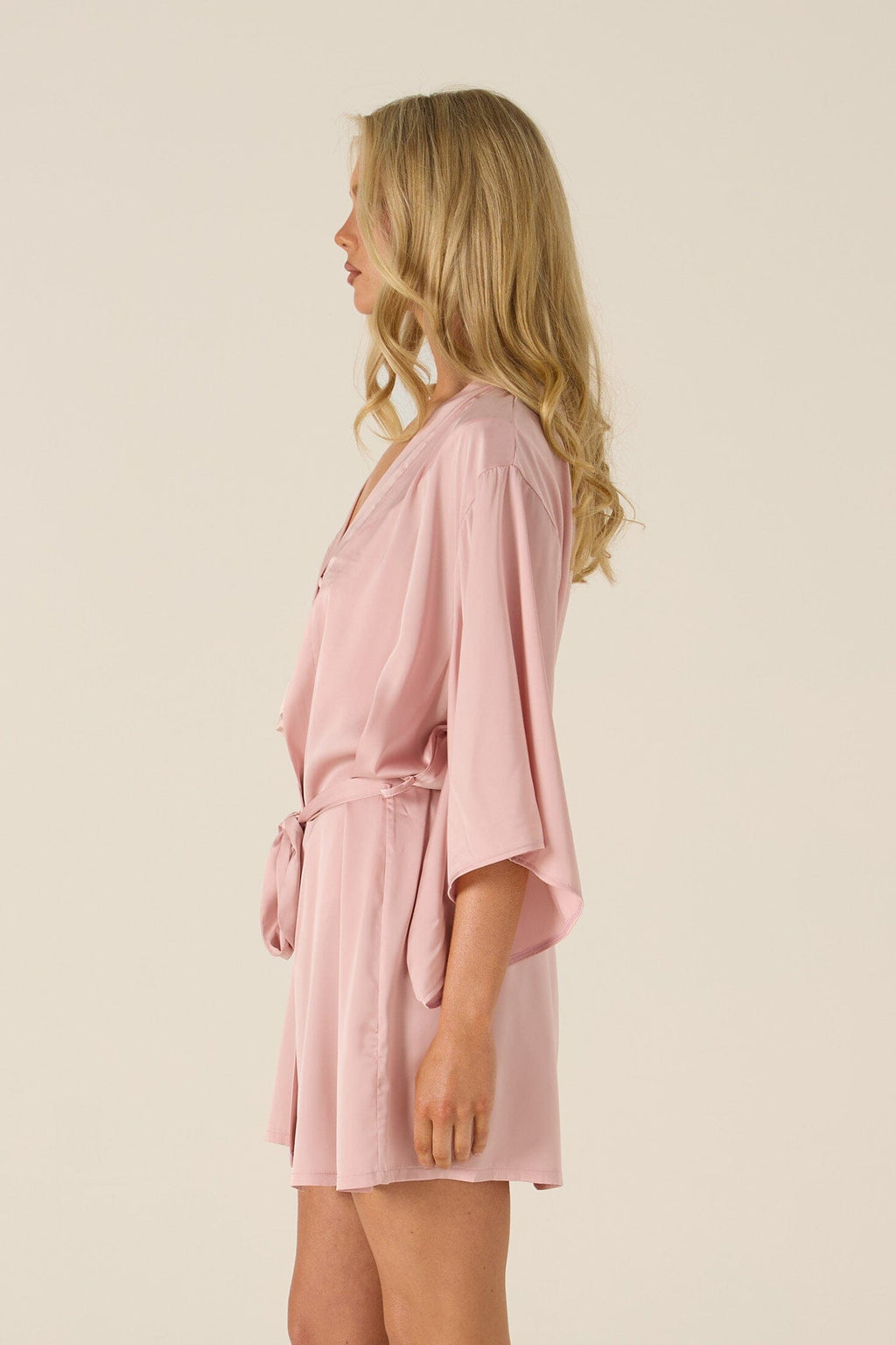 *On Hold TBC - 7/9 - Faye Pink Robe Lingerie > Robes Cloud Blvd 