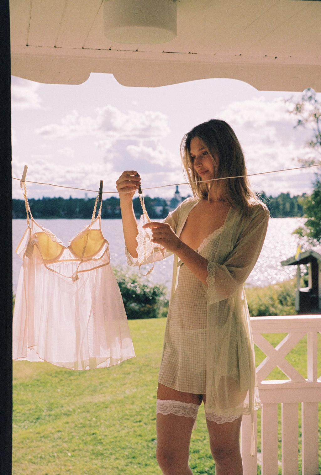 *On Hold TBC - 7/9 - Fiorella Green Robe Lingerie > Robes Cloud Blvd 