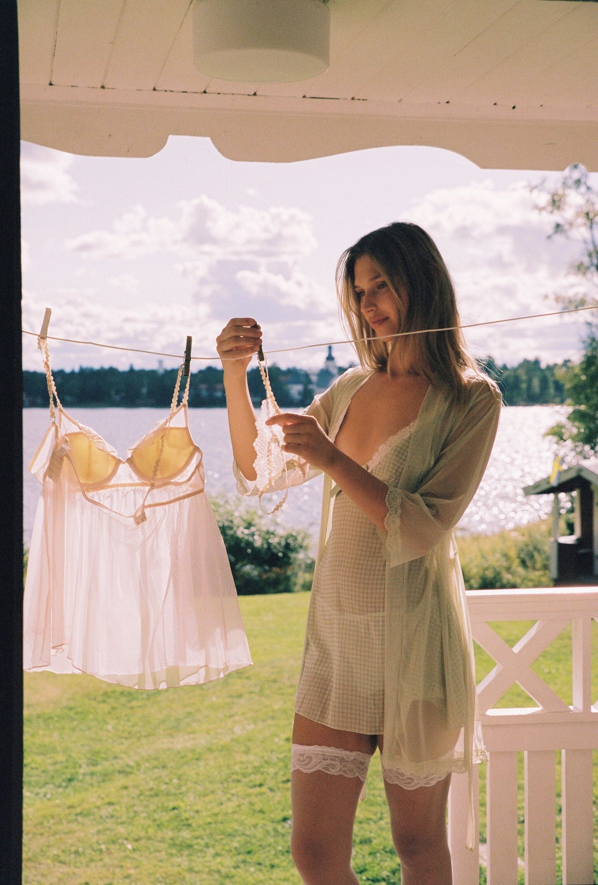 *On Hold TBC - 7/9 - Fiorella Green Robe Lingerie > Robes Cloud Blvd 