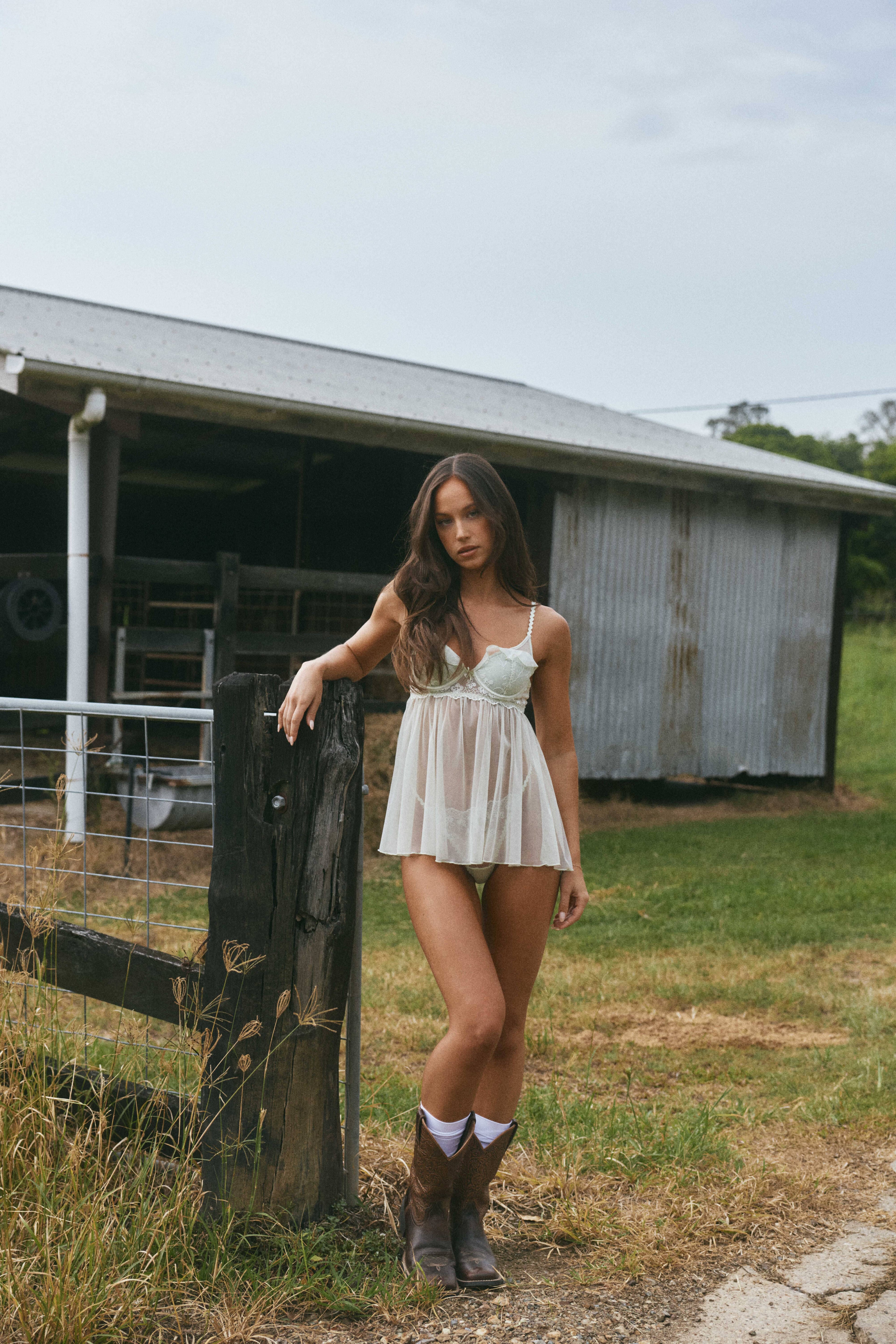 Isaia Green Babydoll Set Lingerie > Babydolls Cloud Blvd 