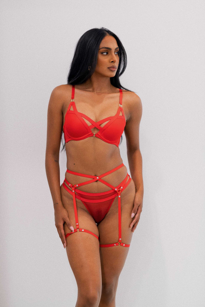 Jeanne Red 2 Piece Set (BND) SETS Cloud Blvd 