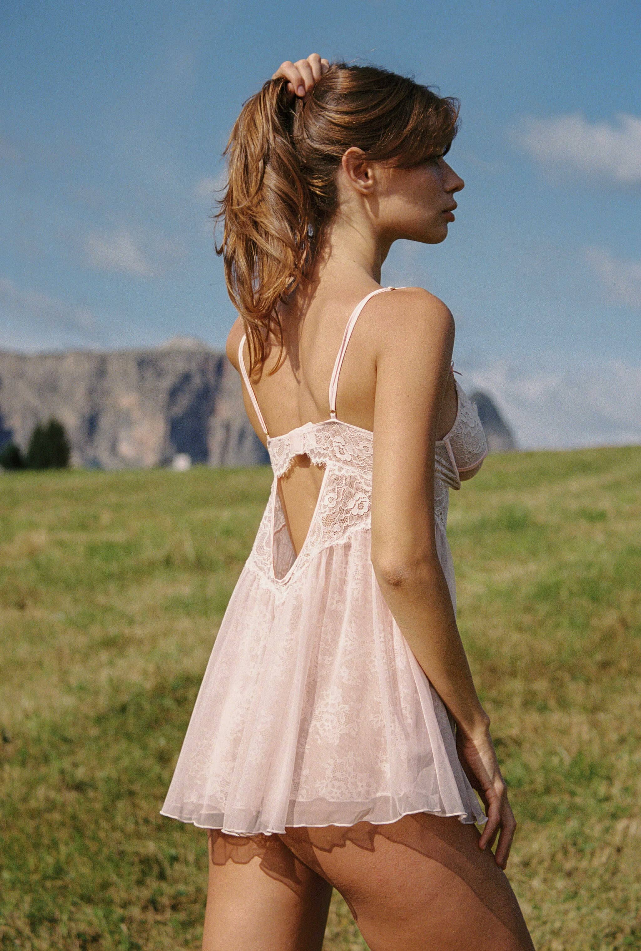 *On Hold 5 - 08/09 - Laurine Pink Babydoll Lingerie > Babydolls Cloud Blvd 