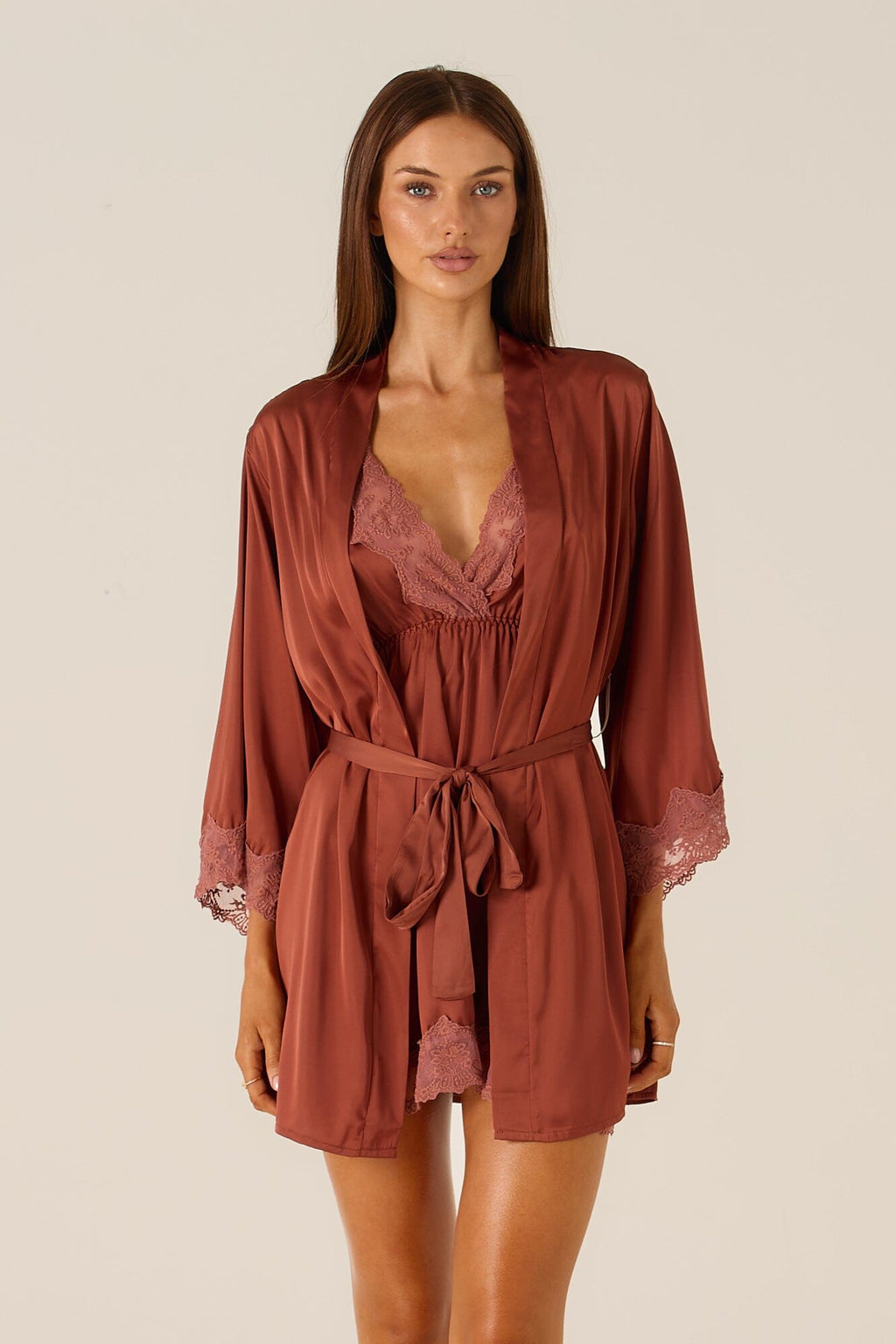 *On Hold TBC - TBC - Ottavia Bronze Robe Lingerie > Robes Cloud Blvd 