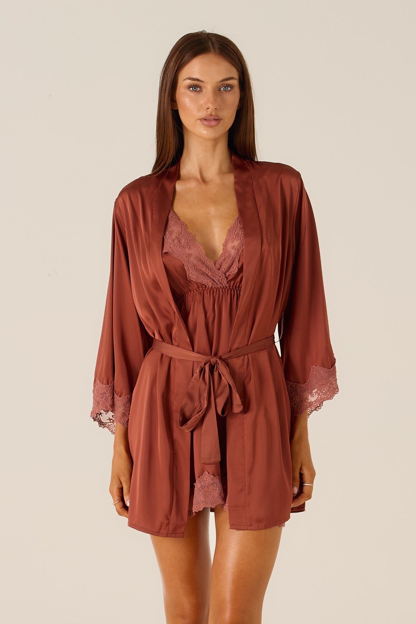 *On Hold TBC - TBC - Ottavia Bronze Robe Lingerie > Robes Cloud Blvd 