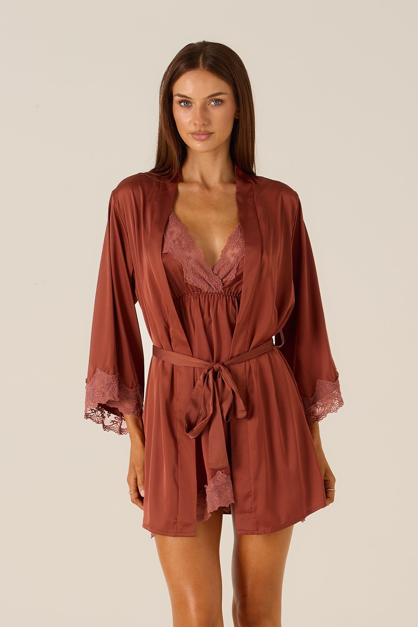 *On Hold TBC - TBC - Ottavia Bronze Robe Lingerie > Robes Cloud Blvd 