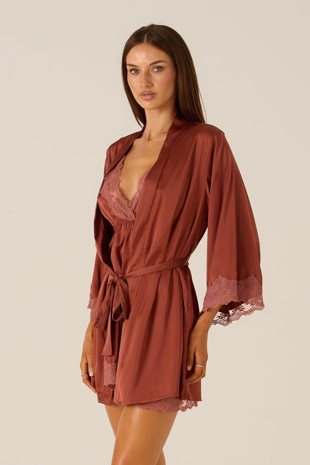 *On Hold TBC - TBC - Ottavia Bronze Robe Lingerie > Robes Cloud Blvd 