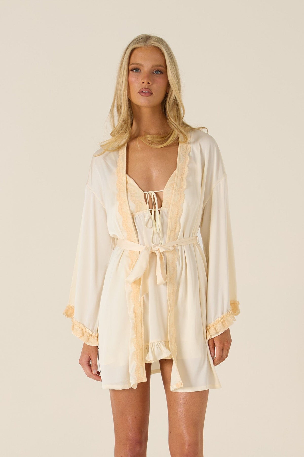 *On Hold TBC - 7/9 - Sammie Yellow Robe Lingerie > Robes Cloud Blvd 