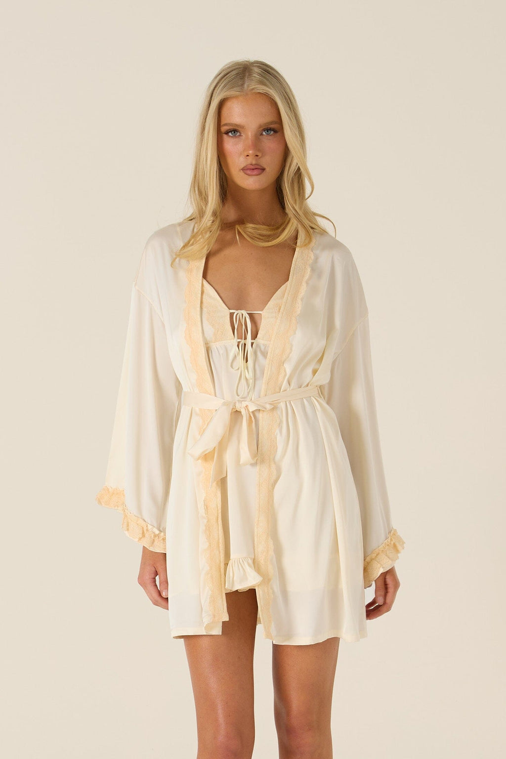 *On Hold TBC - 7/9 - Sammie Yellow Robe Lingerie > Robes Cloud Blvd 