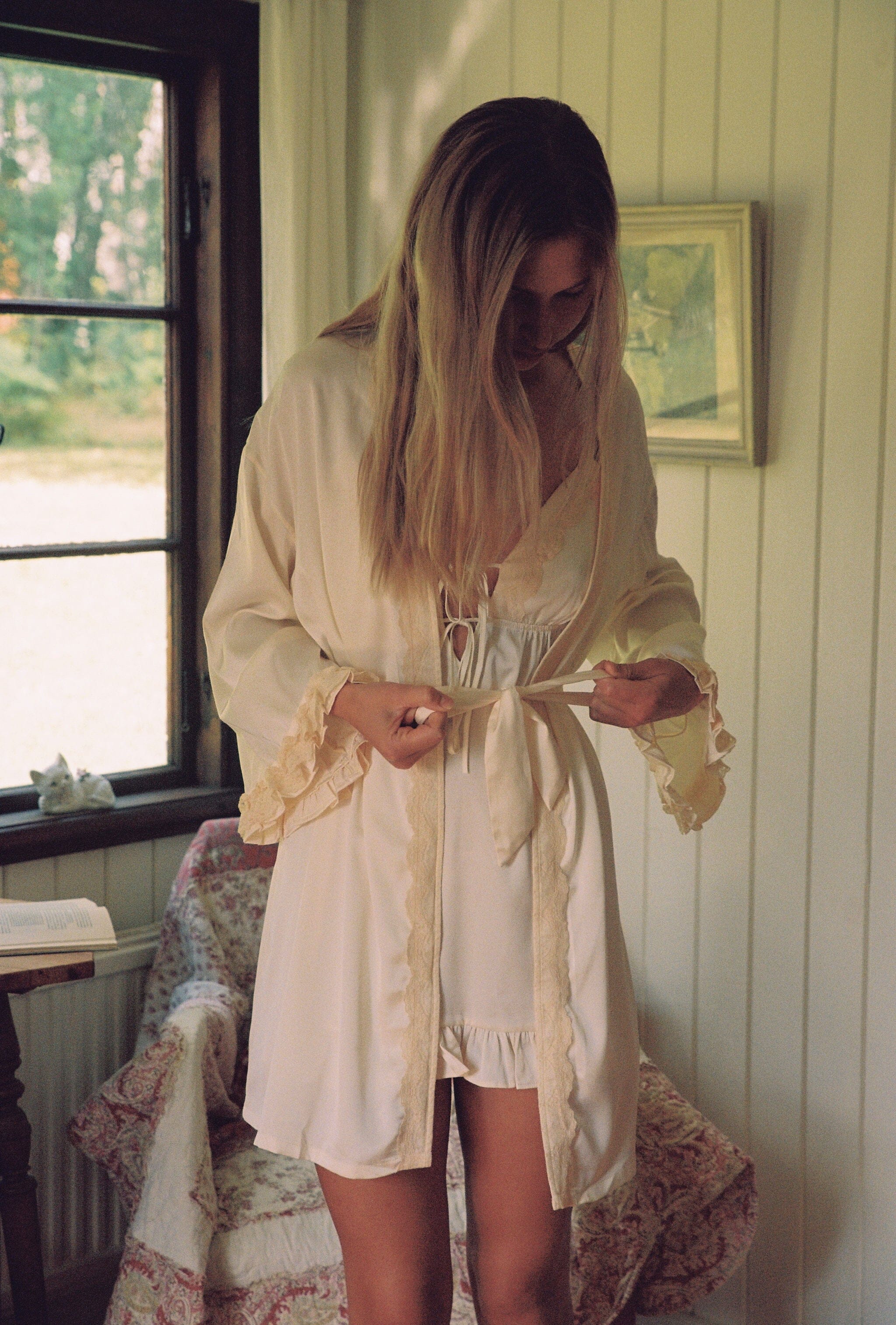 *On Hold TBC - 7/9 - Sammie Yellow Robe Lingerie > Robes Cloud Blvd 