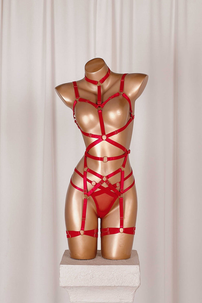 *On Hold 5 - 1/05 - Danica Red Playsuit HARNESSES Cloud Blvd 