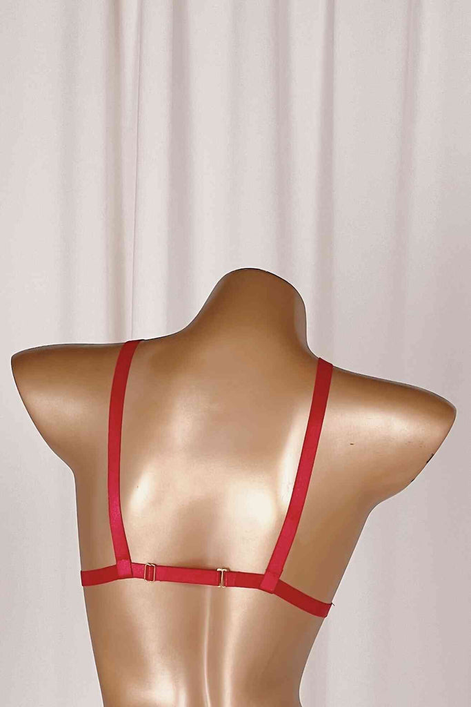 *On Hold 10 - 3/10 - Dina Red Harness Top Harnesses Cloud Blvd 
